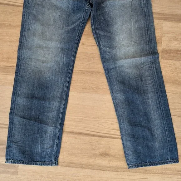 NWT Diesel Larkee Regular Straight Jeans W40 L32 Medium Wash Premium Denim